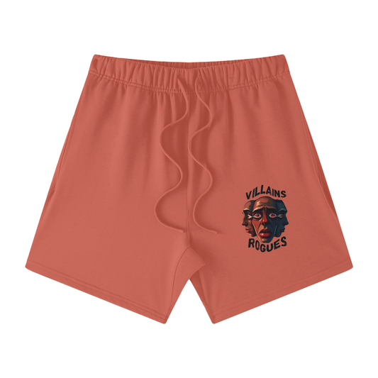 Heavyweight Loose Fit Cotton Shorts - Villains X Rogues 